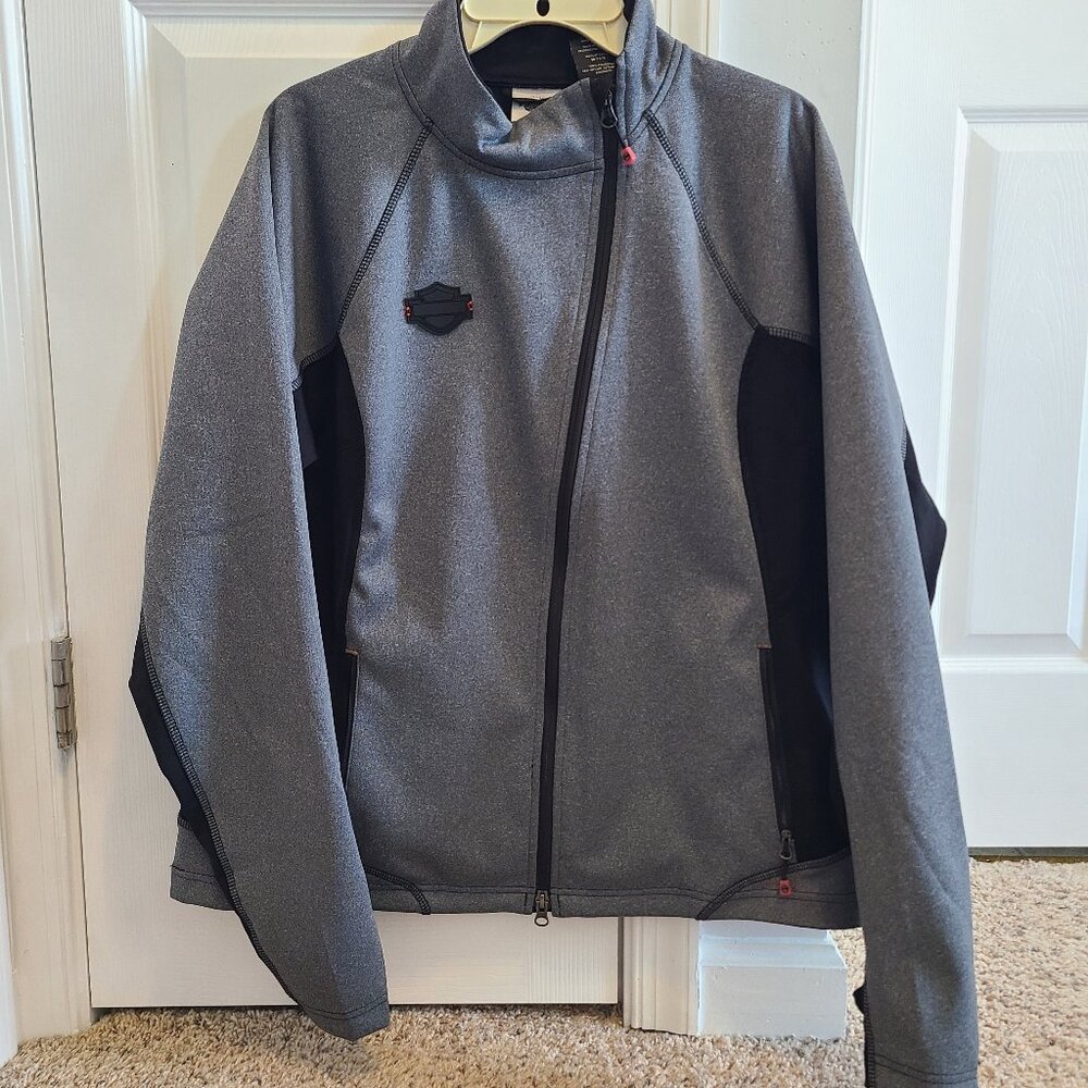 Harley Davidson Offset Zipper Softshell Jacket